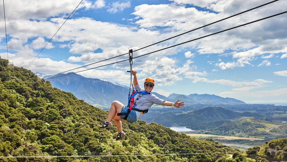 360-degree views at EcoZip Kaikōura