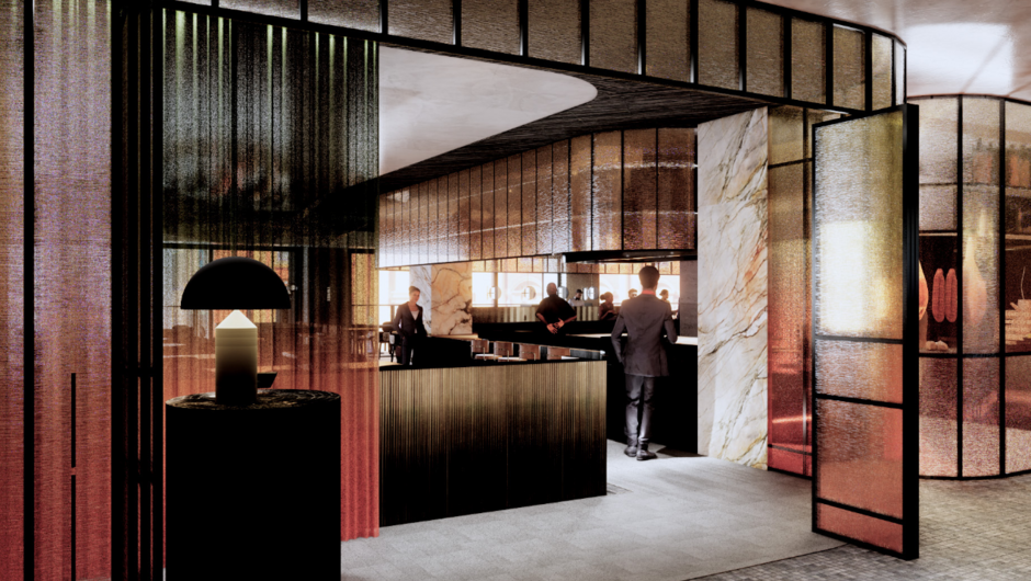 Restaurant Entrance - Rendered Image