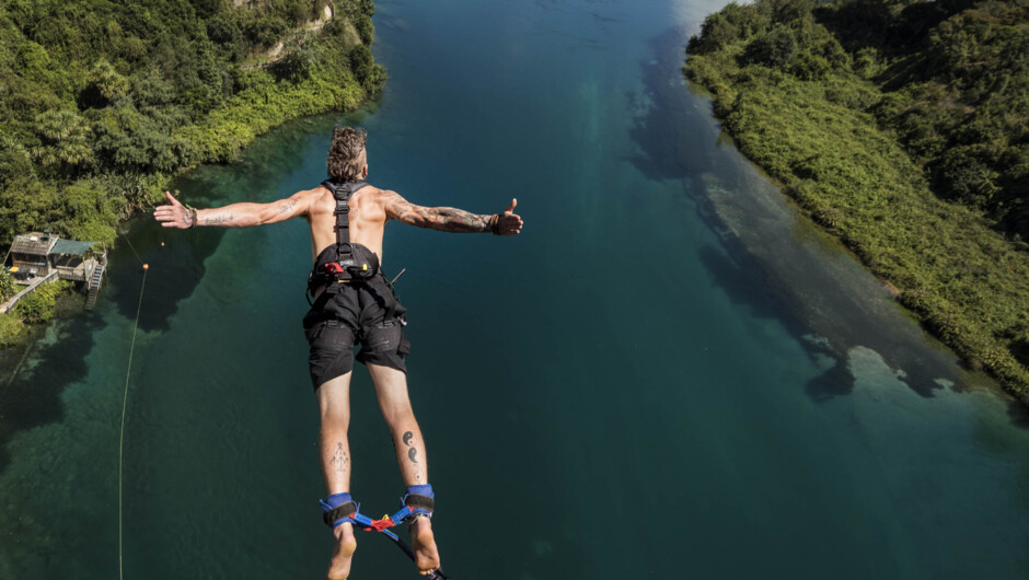 Visit the bungy jump centre in Taupo.