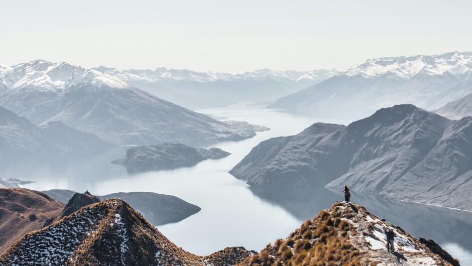 Winter season overlooking Roys Peak in Queenstown