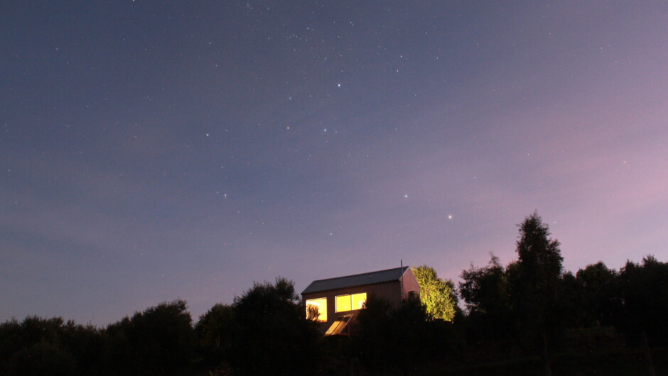 Enjoy the night sky in the midst of the dark sky reserve.