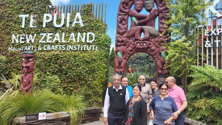 Usha Mardia Group at Te Puia