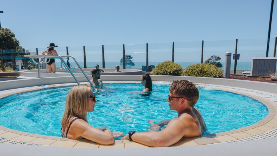 Soak up the Napier sunshine while overlooking the ocean.