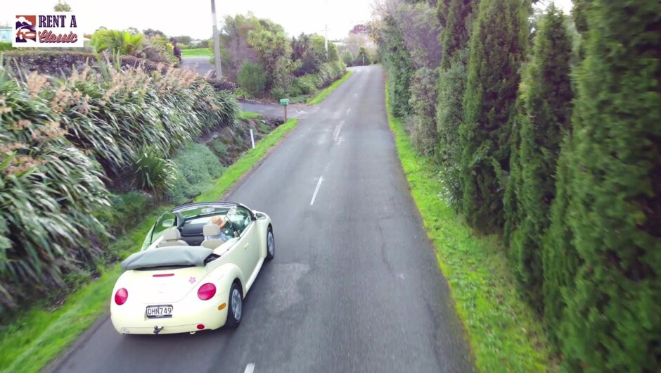 VW Beetle Convertible road trips on the natural highs of New Zealand.