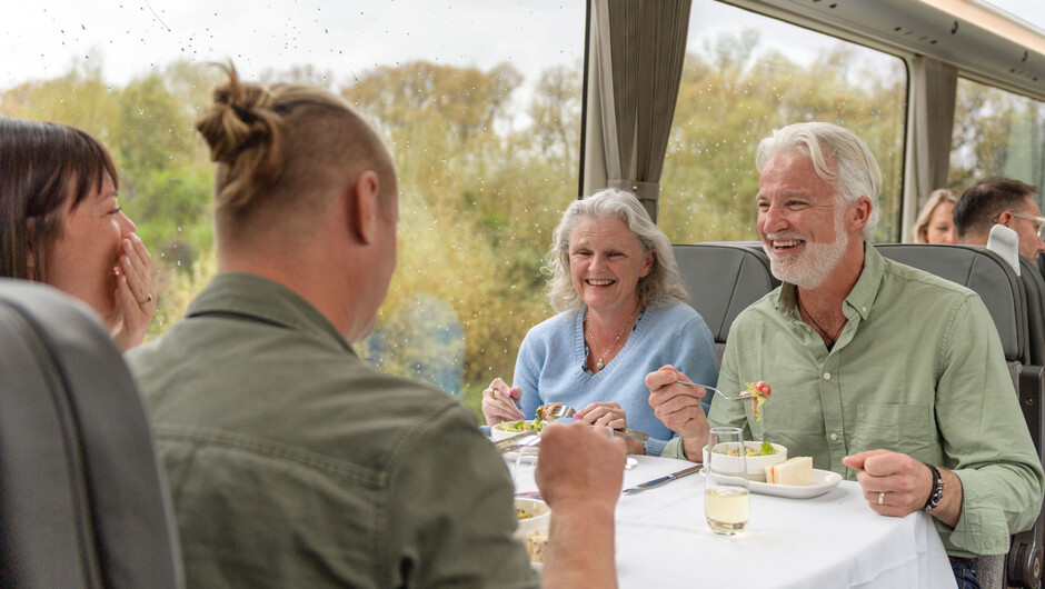 Shared table on Scenic Plus dining experience