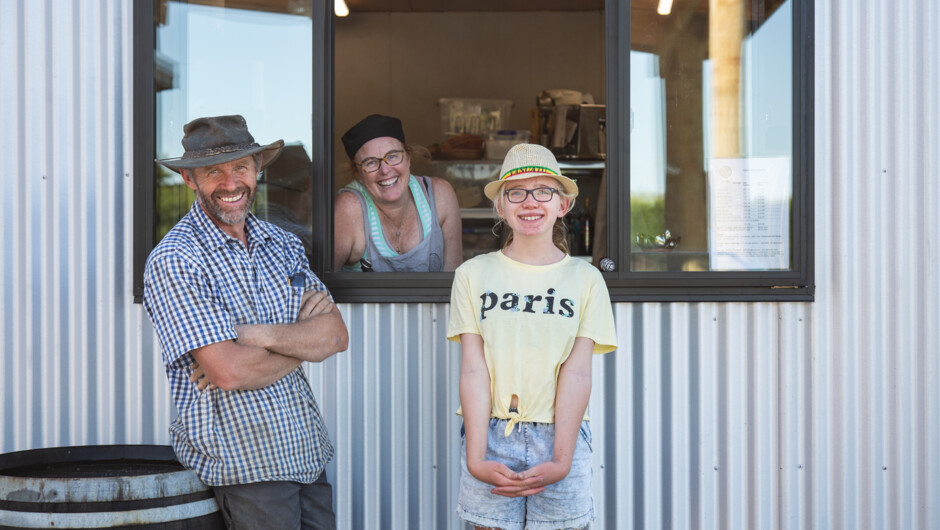 Brian, Nicky and Orlaith Geary at the cellar door