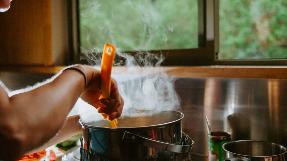 Delicious cooked meals with Aspiring Guides