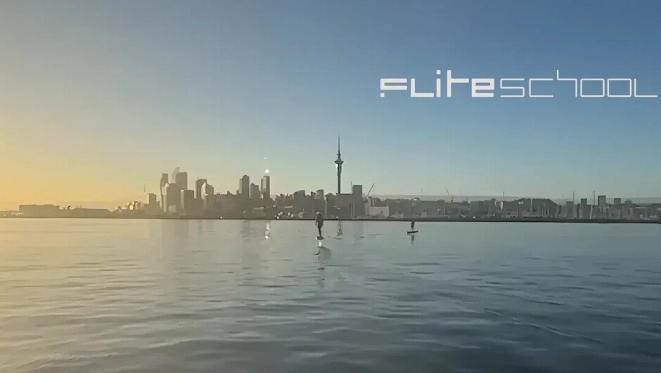 Fliteschool lesson on the stunning Waitemata Harbour