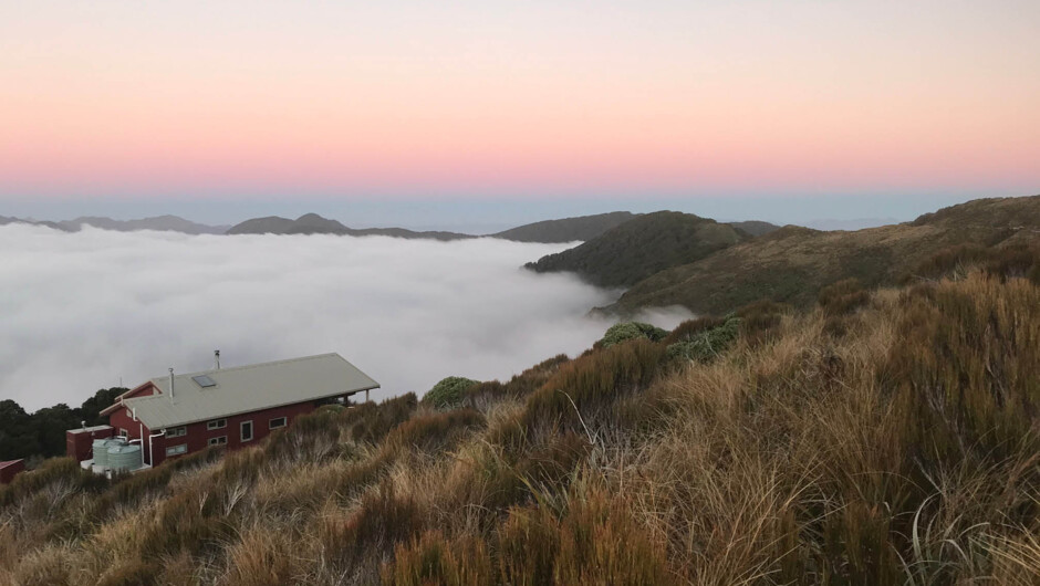 Sunrise at Moonlight Tops hut