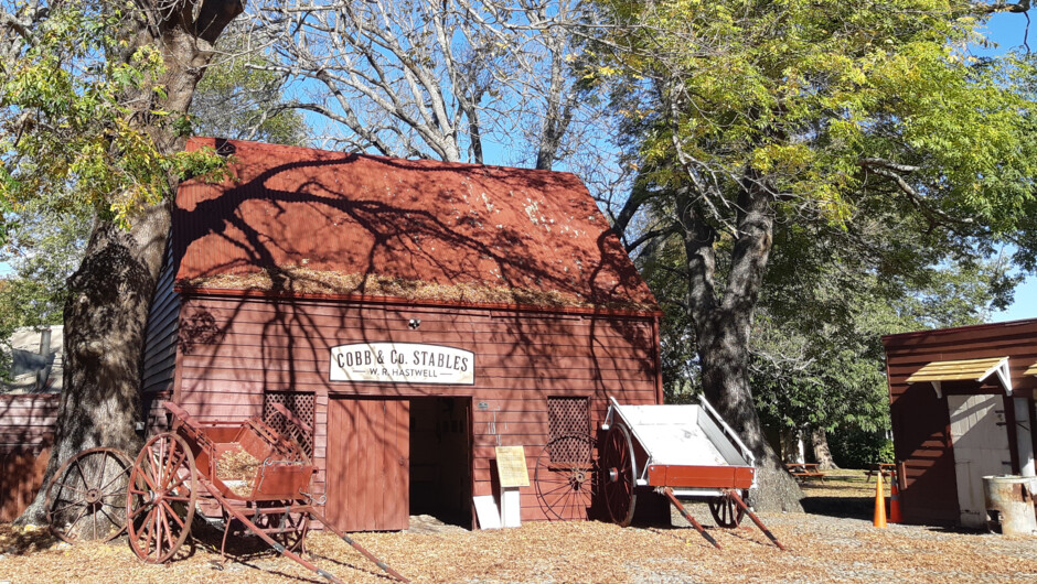 Original stables for Cobb & Co's services.