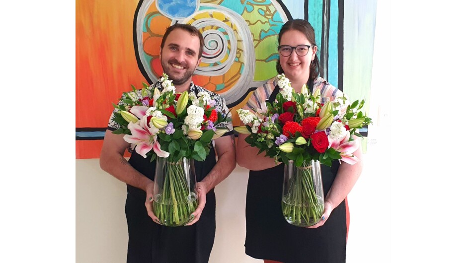 Romantic Valentines Day private floral class for two