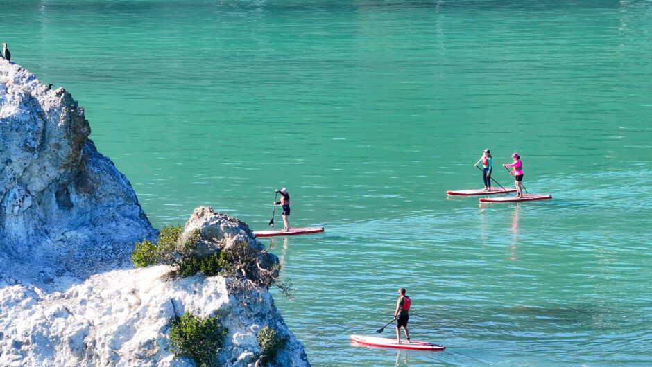 Paddle to Urenui (Fifeshire Rock) with family and friends or enjoy the serenity on your own!