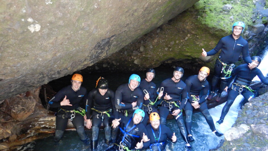 Take the team canyoning