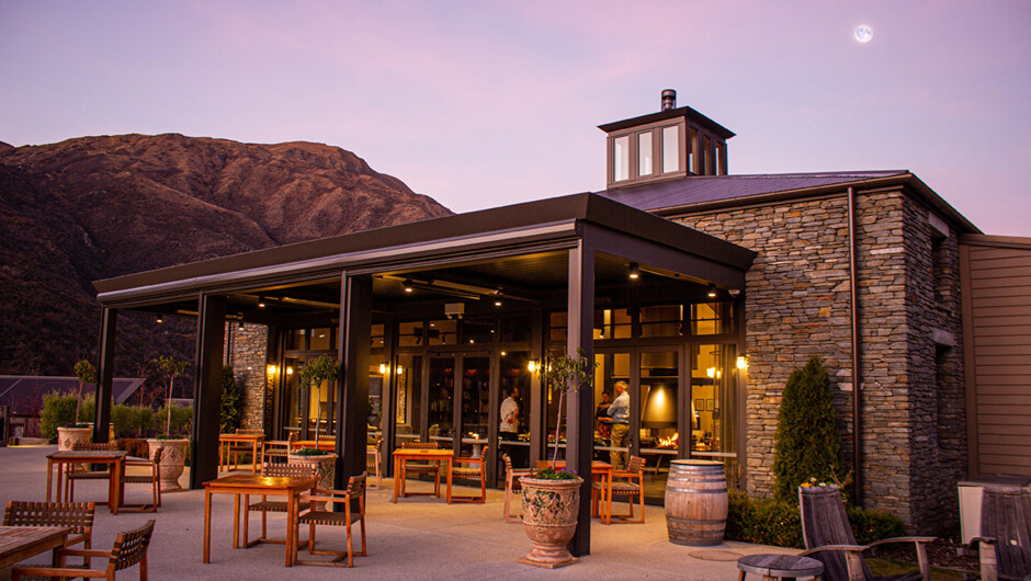 Sunset over the Lodge Courtyard.