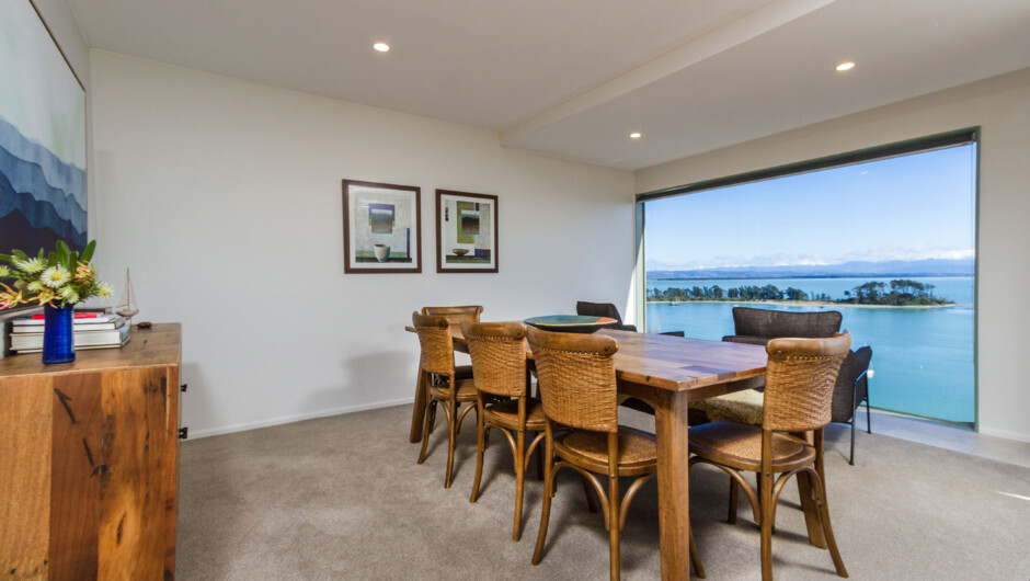 Dining area and views