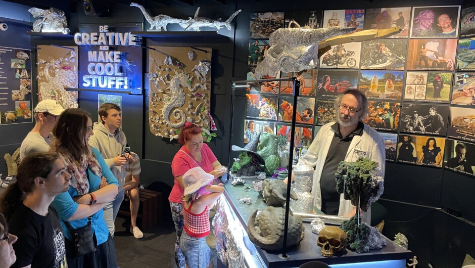 Creating magic with Doc Tinfoil at the Weta Workshop.