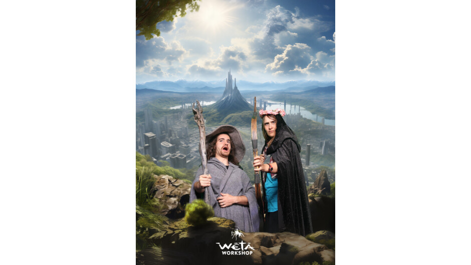 The Green Screen photo opportunity at the completion of the Weta Workshop tour is a must do.