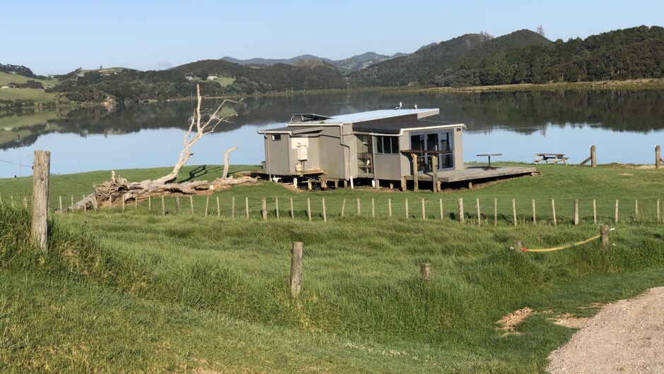 Sunset Hut consist of a one-room living/bedroom with a separate kitchen & bathroom.