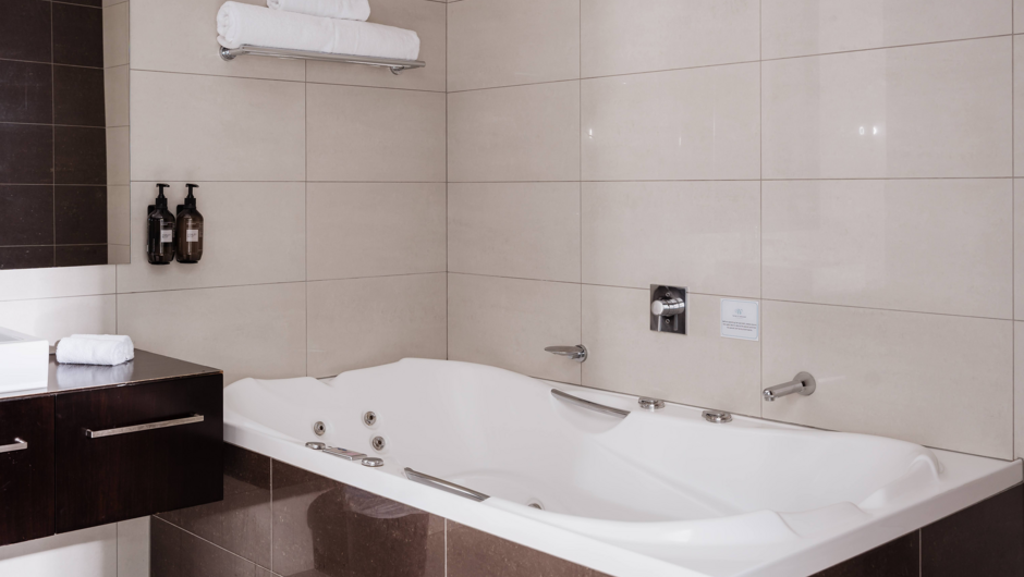 Luxury & spacious bathrooms in every room.