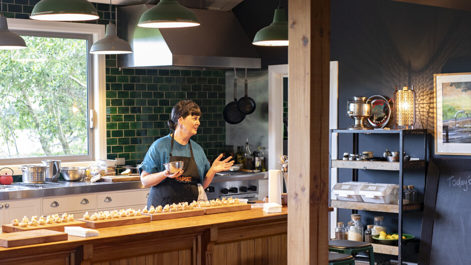 Hapuku Kitchen is based in the home of chef and owner, Fiona Read and husband, Chris Sturgeon