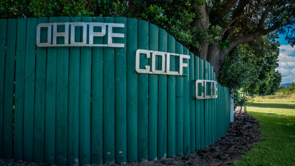 Ōhope Beach Golf Links entrance