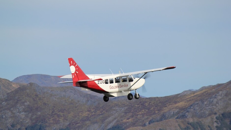 The Airvan Plane high over the Kahurangi National Park