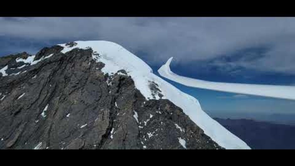 Soaring to the summit of Aoraki Mount Cook