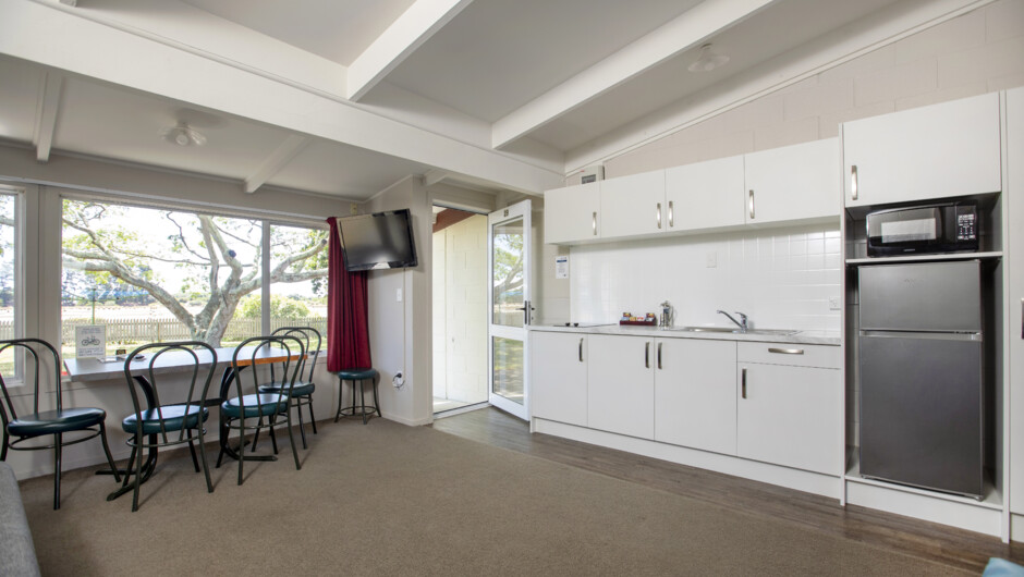 Studio units kitchen and dining area