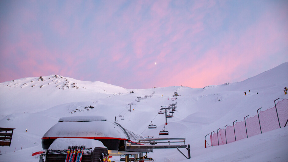 Morning sky at Mt Hutt