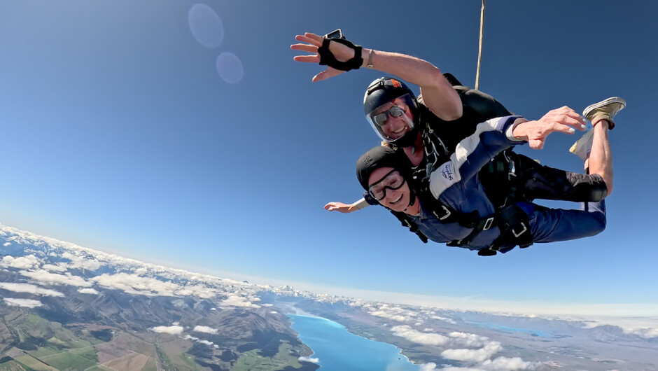 Breathtaking views of Aoraki Mount Cook from 10,000ft