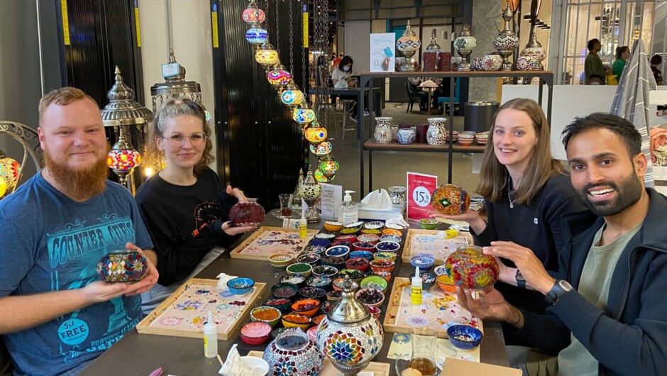 Mosaic Classes in Auckland : Turkish Lamp Workshop