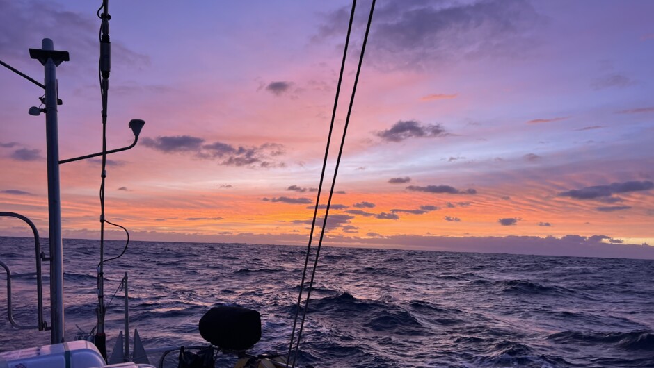 Beautiful sailing sunsets