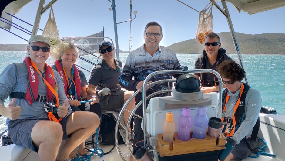 Cruising Bay of Islands with the crew