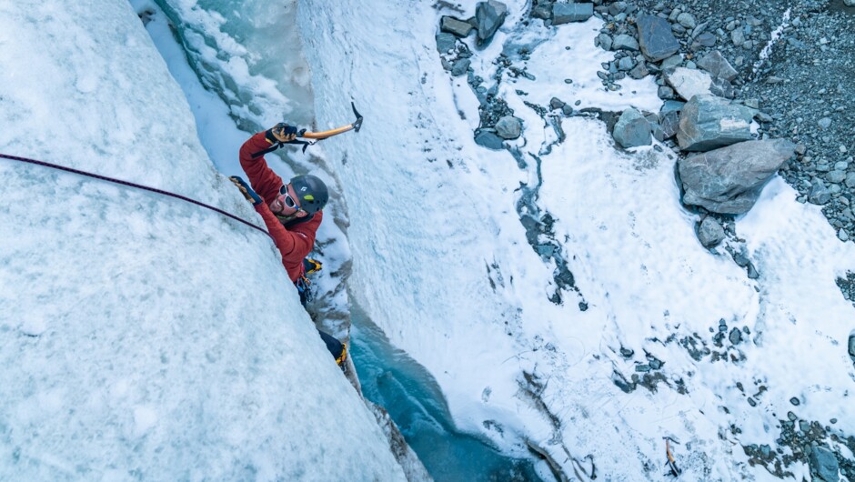 Discovering the ever-changing beauty of the glacier one step at a time.