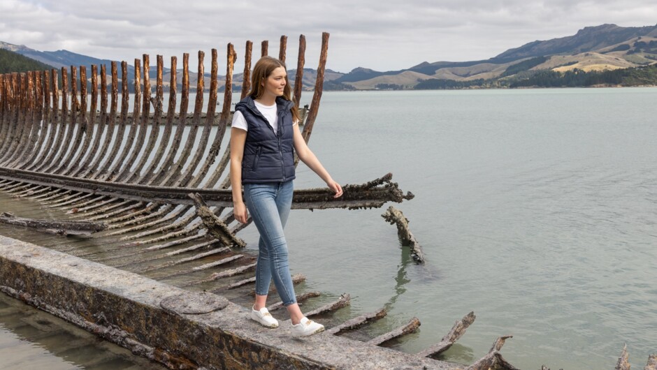 Historic shipwreck on Quail Island