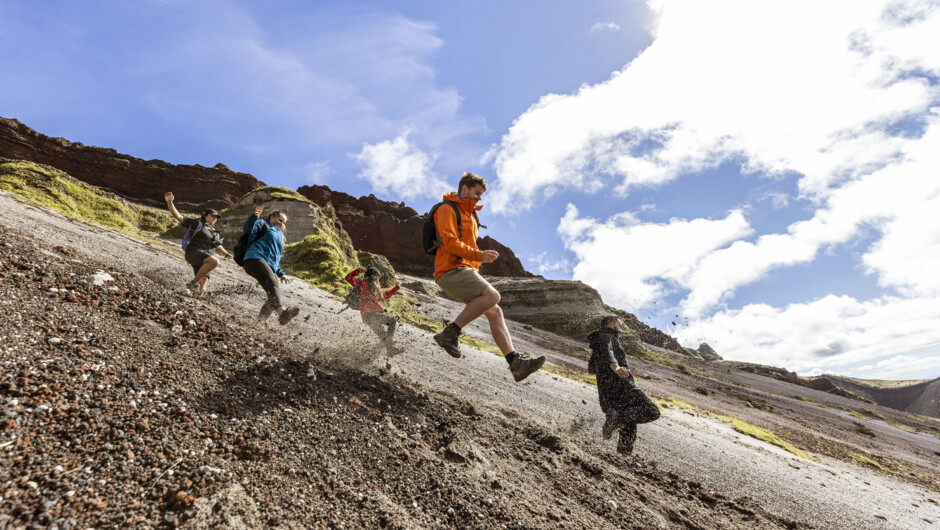 Mt Tarawera Scree Run