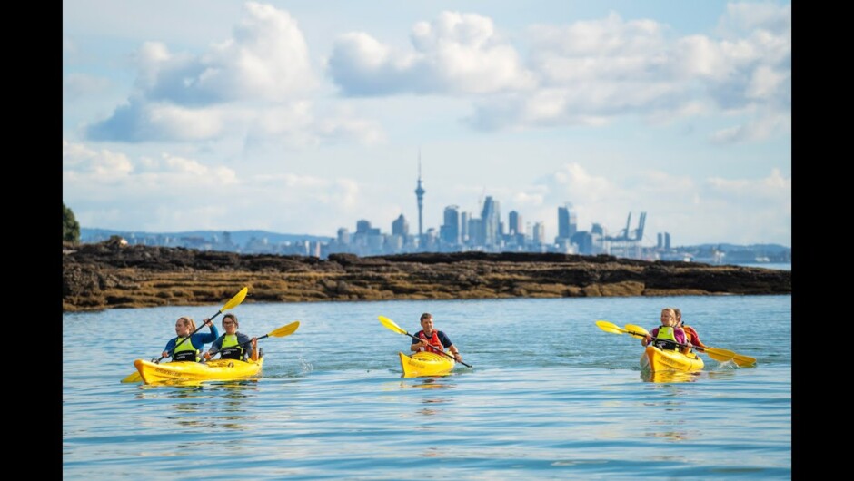 Sunset Sea Kayak Tour to Rangitoto Island