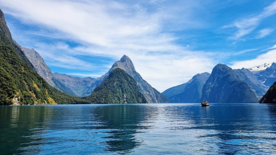 The stunning views along Milford Sound