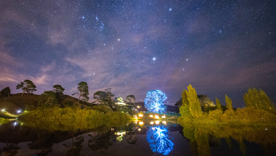 Hobbiton at night