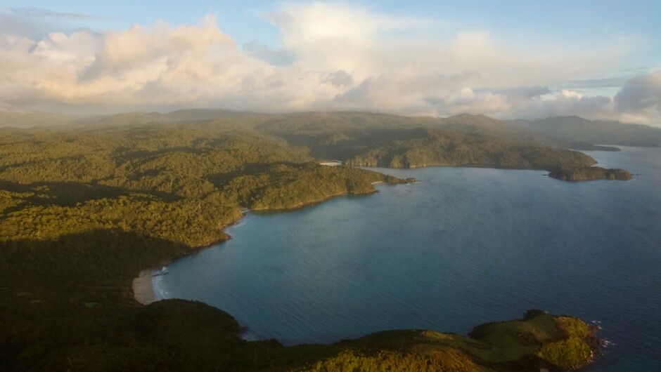 Beautiful island coves and secluded beaches.