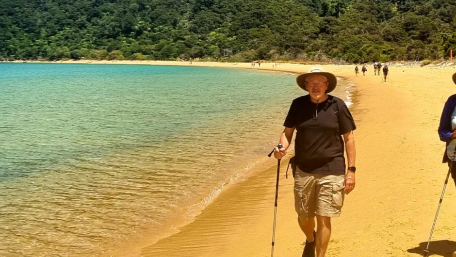 Guests walking in Abel Tasman National Park