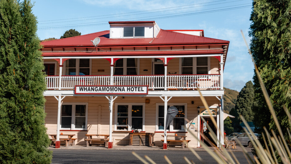 The historic Whangamomona Hotel in the self-proclaimed Republic of Whangamomona