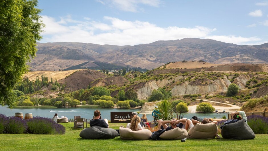 Take a break after spending some time on the bike and enjoy a refreshing drink at Carrick Winery.