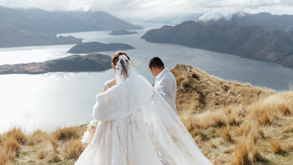 Heli Wedding on Coromandel Peak in Wanaka