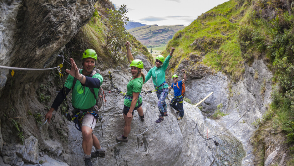 Group waving on Wildwire Level 1