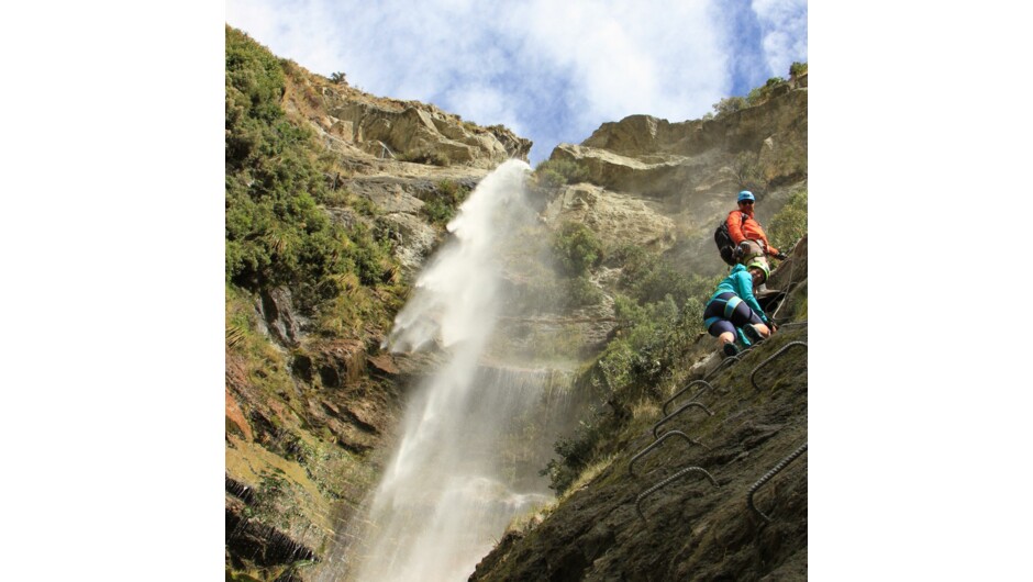 Lord of the Rungs Level 3 Waterfall Cable Climb