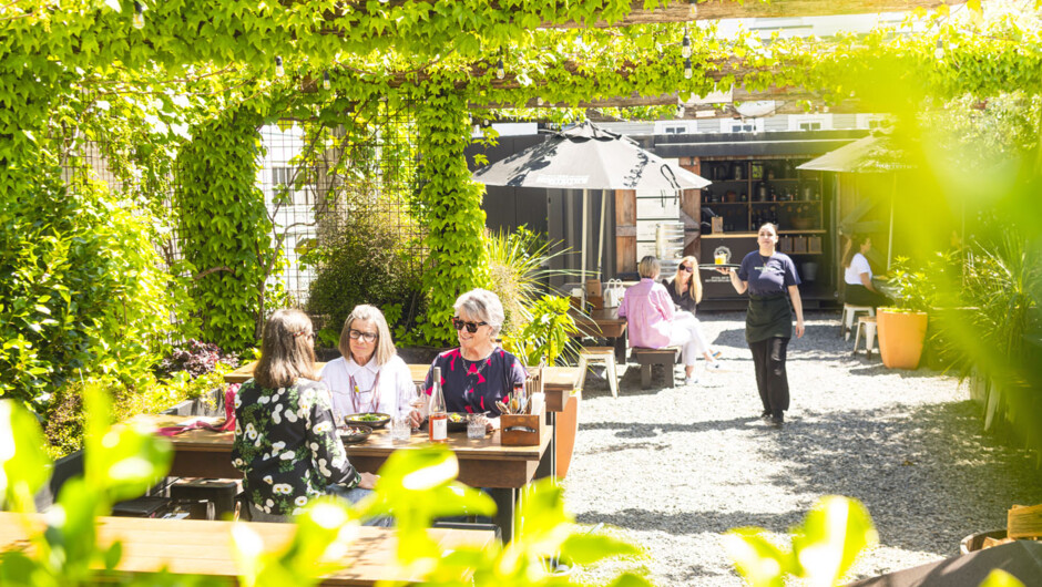 Our Garden bar.  This little gem is tucked around the back and is the perfect spot to soak up the wonderful Wairarapa sun.