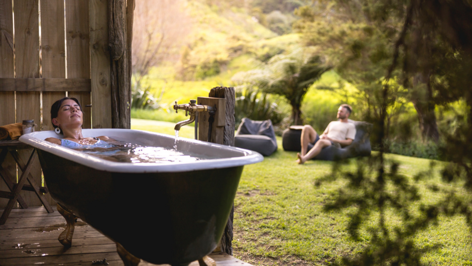 Bush Bath Awatuna yurt