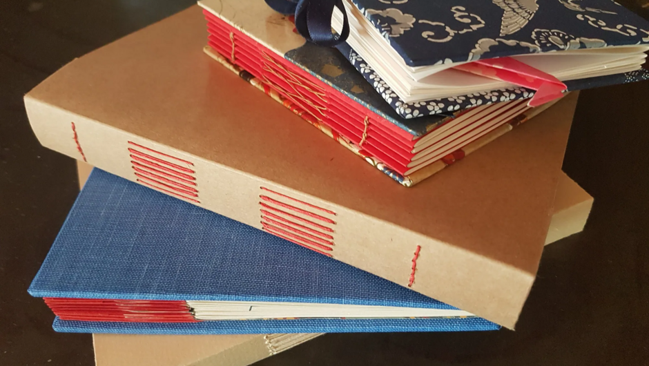 Beautiful books created at our Creative Bookbinding Workshop.