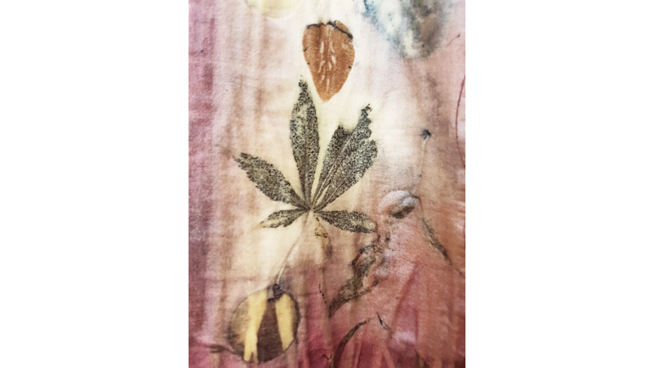 A student's design made at our Eco Dyeing Workshop.